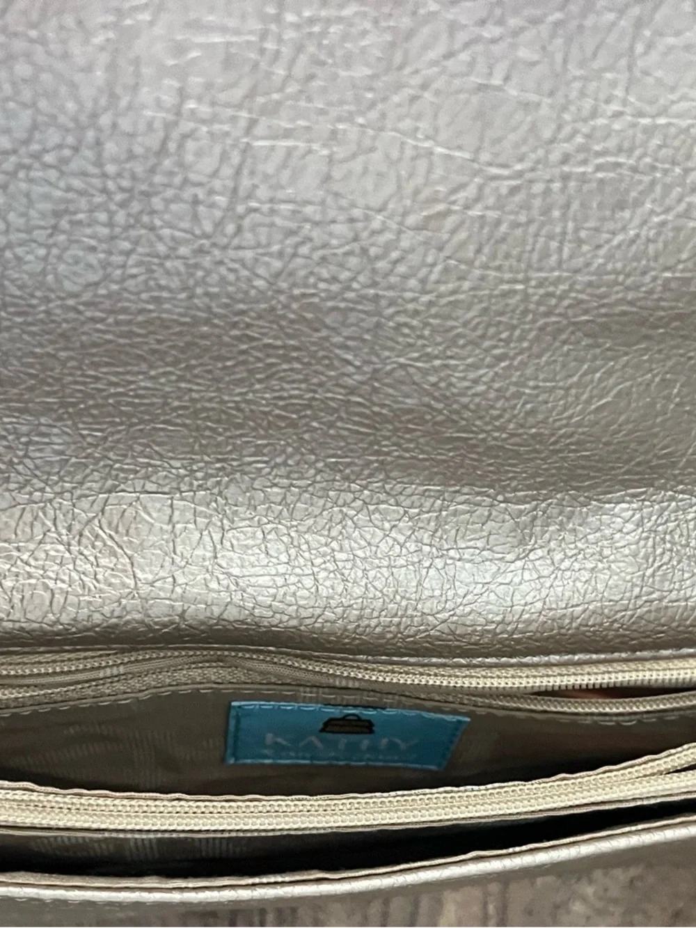 Gold Stud-Accent Kathy Crossbody Bag with Crown Emblem - Picture 10 of 12